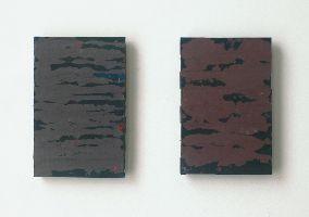 Stefan Gritsch, z.t. ['Portrait'], 2003, acrylverf 24 x 16 x 2 cm. - geschilderde en gegoten lagen acrylverf, doorgezaagd, gekeerd en met acrylverf aan elkaar gezet.
PHŒBUS•Rotterdam